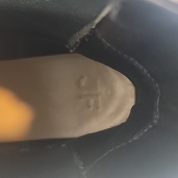 Just Fab Vernetta Black Faux Leather Ankle Boots Womens Size 7.5 - Picture 7 of 9